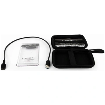 Gembird HDD/SSD enclosure 2.5 SATA USB 3.0 Transpa