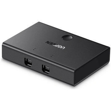 Ugreen 30345 USB 2.0 slēdzis 2x1, melns - USB swit