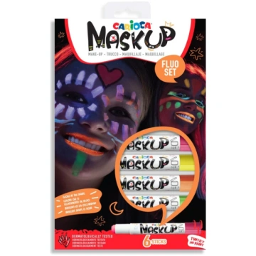 Sejas krāsa CARIOCA Mask Up Neon, 6 krāsas, gab