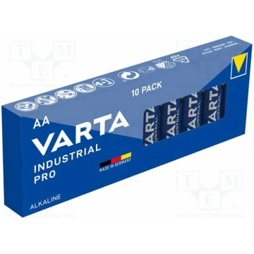Battery: alkaline; AA; 1.5V; non-rechargeable; Ø14