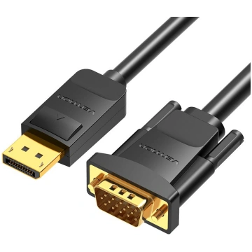 CABLE DP TO VGA 2M/BLACK HBLBH VENTION HBLBH (6922