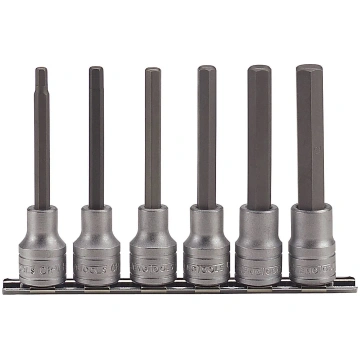 patronuzgaļu komplekts Teng Tools HEX 5-12 mm 1/2"