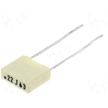 Capacitor: polyester | 220nF | 40VAC | 63VDC | Pit