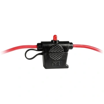 Watertight fuse holder with warning LED light (14.