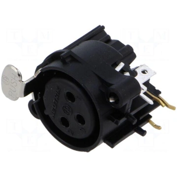 Connector: XLR | socket | female | PIN: 3 | angled
