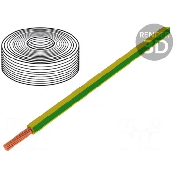 Wire | LiY | stranded | Cu | 0.25mm2 | green-yello