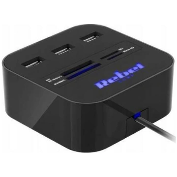 HUB USB Rebel Comp 1x SD 1x M2 1x microSD 1x MS PR