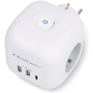 6-in-1 Power Cube - 2x USB Type-A and 1x USB Type-