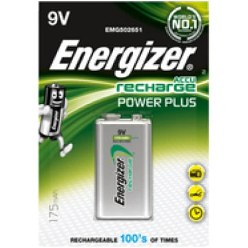 BATTERY RECH POWERPLUS 9V 175MAH FSB1 ( 635584 763