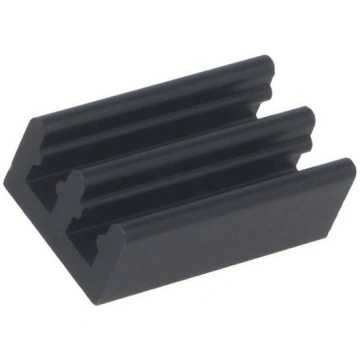 Heatsink: extruded; black; L: 17mm; W: 10mm; H: 6m