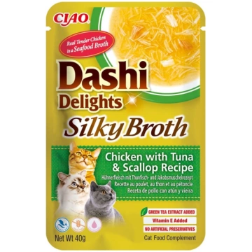 cat dashi delights silky chick.tun&scal 40g INABA