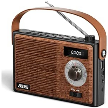 COLSUR Retro radio ar Bluetooth skaļruni, pārnēsāj