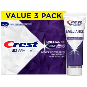 Crest 3D White Brilliance Luminous Purple balinoša