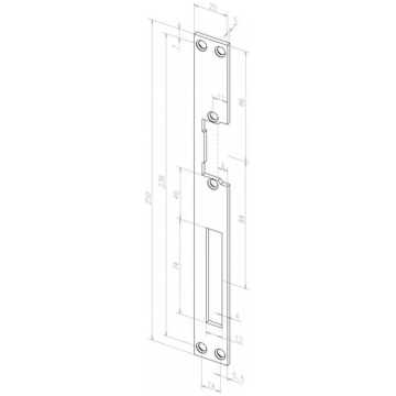 Elektriskā slāpētāja sloksne EFF EFF - ASSA ABLOY 