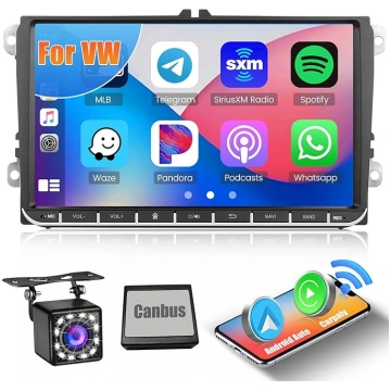 Hikity Android13 Auto radio bezvadu Carplay ar nav