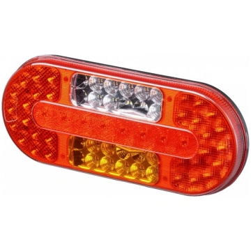 LED aizmugurējais lukturis 12-24 V ovāls , labais
