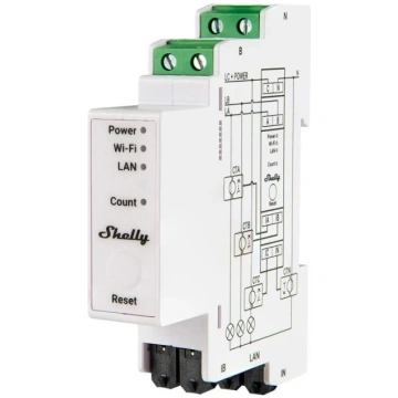 Shelly PRO 3EM 120A 3-way WiFi/Bluetooth/Matter El