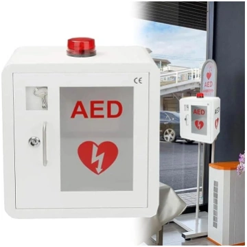 Universāls AED defibrilatora glabāšanas skapis ar 
