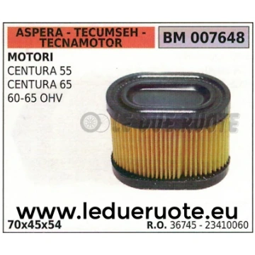 23410060 FILTRO ARIA ASPERA TECUMSEH TECNAMOTOR CE
