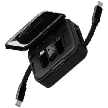 Cable Bazic GoCharge Loop 5in1 Lightning, USB-A, M