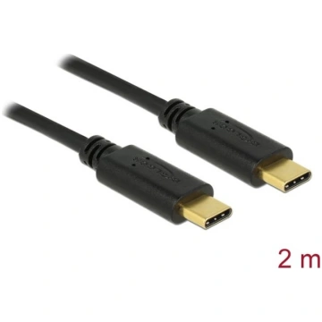 Delock USB 2.0 cable Type-C to Type-C 2 m PD 5 A E