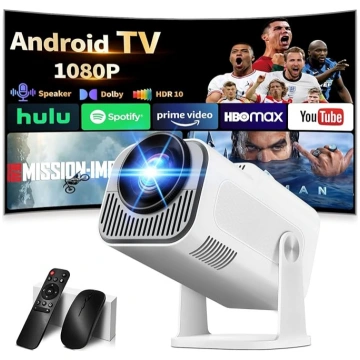 Projektors Atbalsta 4K 1080P Mini projektors ar Wi