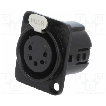 Connector: XLR; socket; female; 7.5A; 50V; PIN: 5;