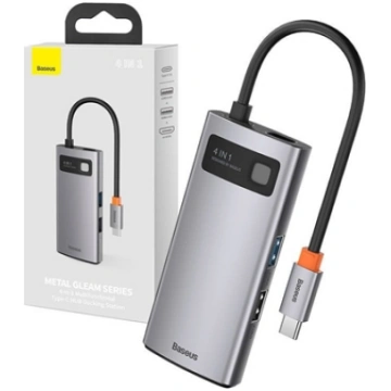Baseus CAHUB-CY0G Metal Gleam Series 4in1 PD Hub U