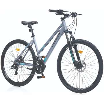 CORELLI Velosipēds hibrīds Corelli, 28 ", pelēka