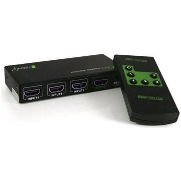 Techly HDMI switch 3/1 3x input 1x output with rem