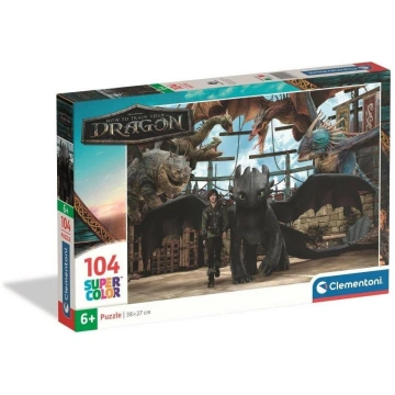 Clementoni CLE puzzle 104 Super HowToTrainYDragon