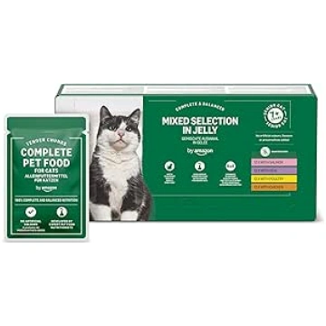 by Amazon Wet Cat Food, for Older Cats, Mixed Sele