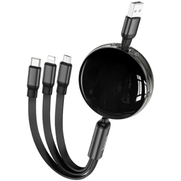 3in1 USB A to Lightning / Micro USB / USB C Hoco 2