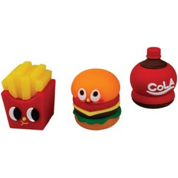 Zīmuļu asināmais plastmasas COLA,FRIES,BURGER 8049