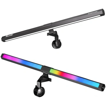 Quntis 51 cm LED ekrāna lampa, datora RGB galda la