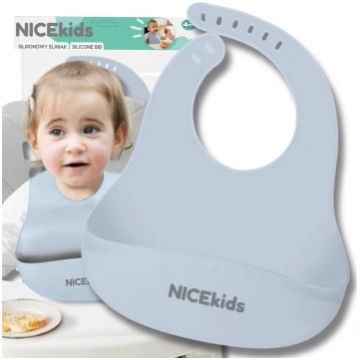 Bakalu NICEkids silikona priekšautiņš ar kabatu, z