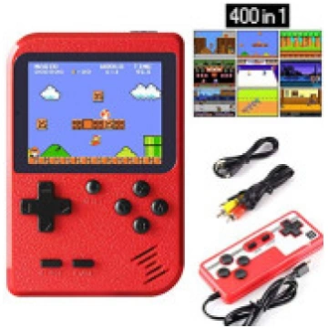 Portatīvā retro video spēļu konsole 400 spēles Den