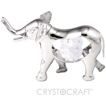 Zilonis ar SWAROVSKI kristāliem,sudraba pārklājums