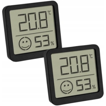 TFA 30.5053.01.02 2er Set black Digital Thermo Hyg
