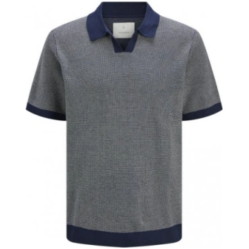 Jack & Jones Ceaston Knit Short Sleeve Sweater Gre