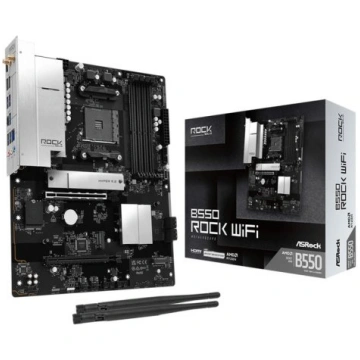 ASRock Mainboard B550 Rock WiFi - ATX - Socket AM4