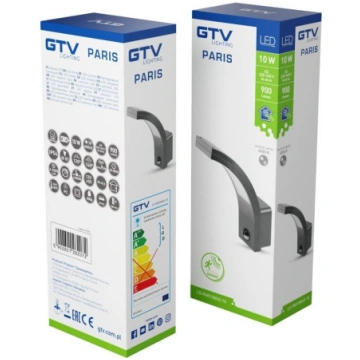 Kinkiet GTV Wall LED outdoor light PARIS, IP54, 40