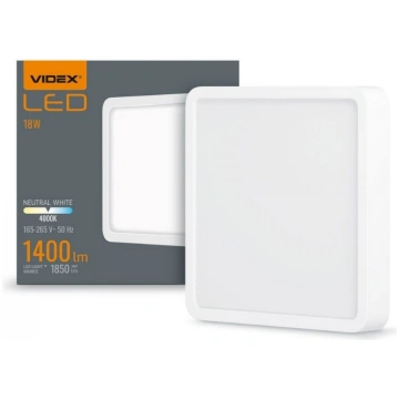 VIDEX LED virsapmetuma gaismeklis 18w VLE-DLSS-184