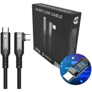 Virtuālās realitātes brilles VortexVR kabelis 5m 1