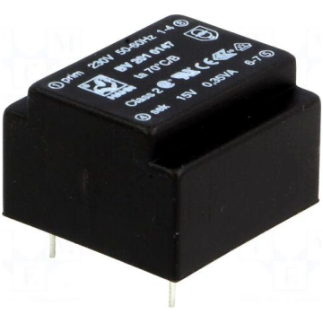 Transformer: encapsulated | 0.35VA | 230VAC | 15V 