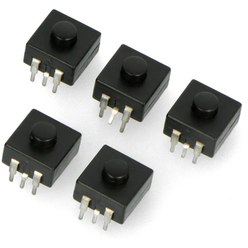Bistable switch ON-OFF PB-12A-3, round 30V/1A - bl