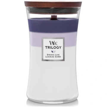 Svece, aromātiskā WoodWick Trilogy Large Evening L