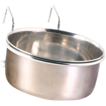 Trixie Stainless Steel Bowl With Holder nerūsējošā