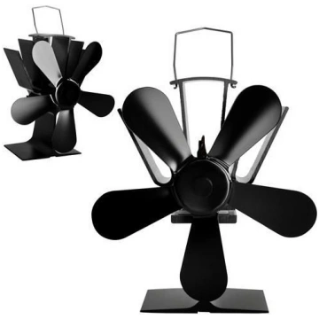 Termoelektriskais 5 lāpstiņu kamīna ventilators Ka