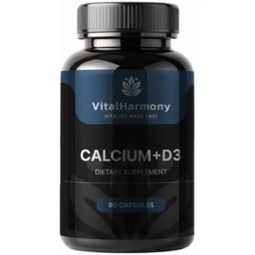 Calcium + D3 Uztura bagātinātājs Kalcijs 90 kapsul